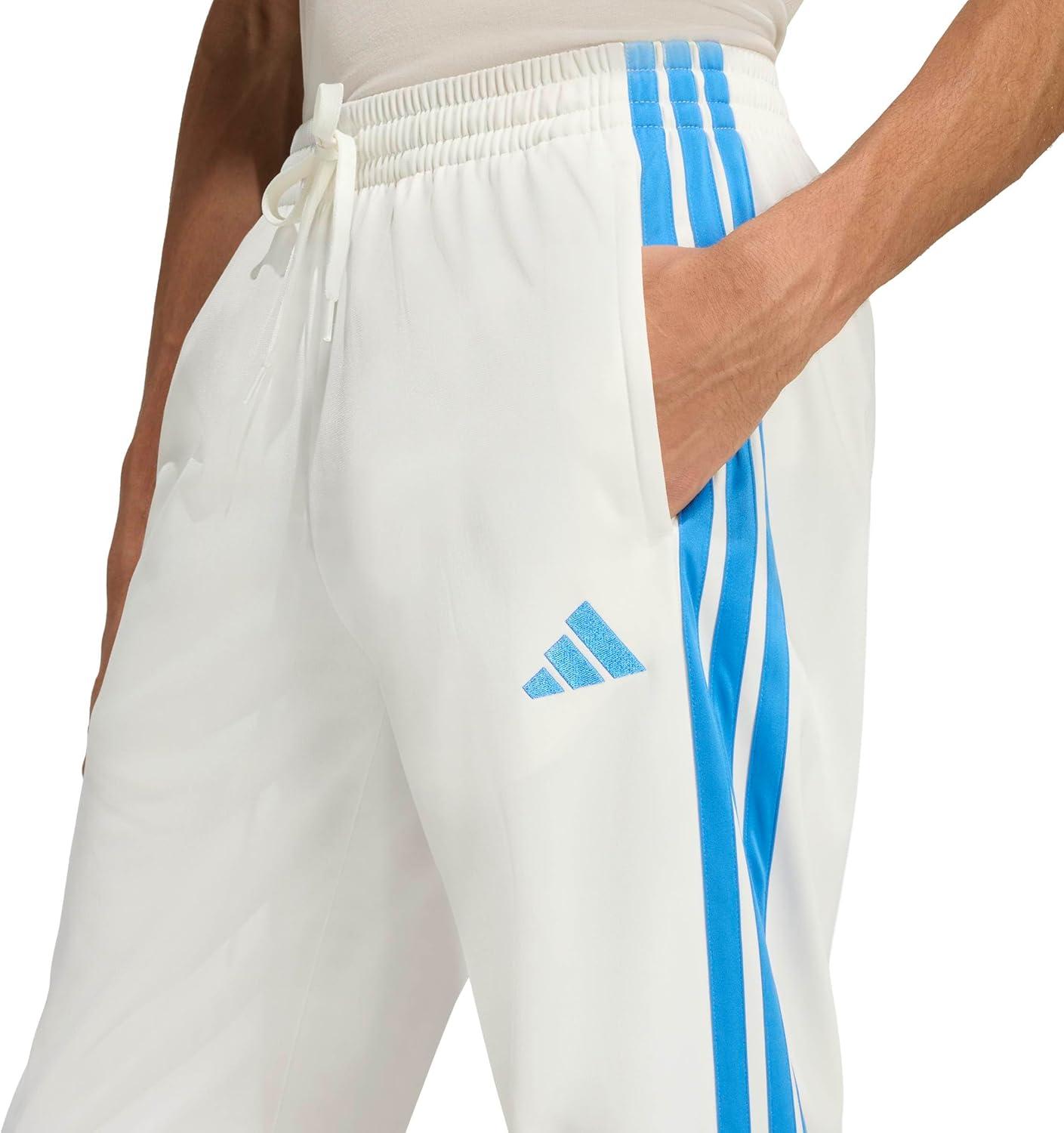 image:imageAdidas Mens 3Stripes Tricot Open Hem Track PantsWhite Stripes