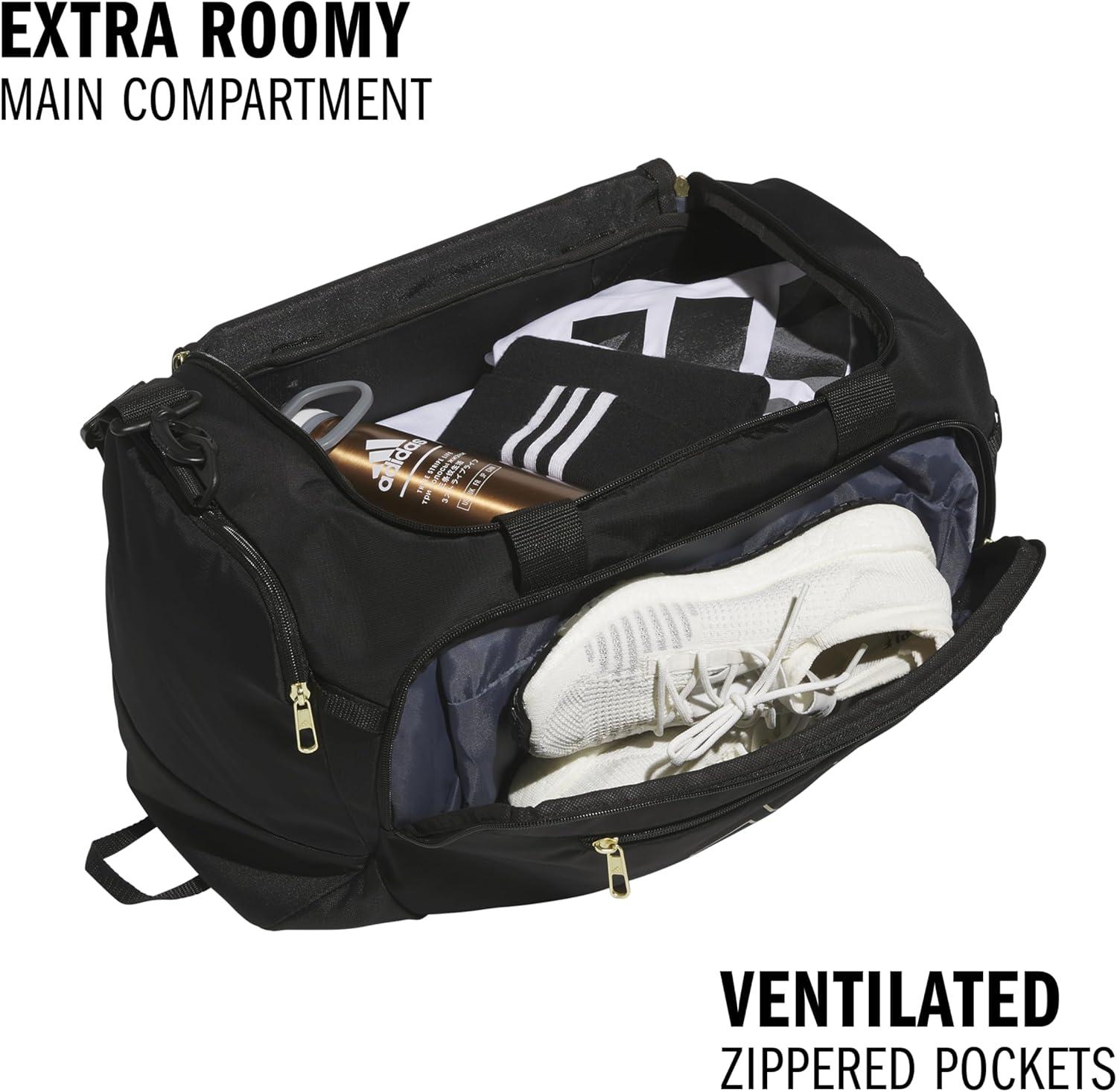 image:imageadidas Defender 5 Duffel Bag Premium Duffle for Sports Gym amp TravelBlack