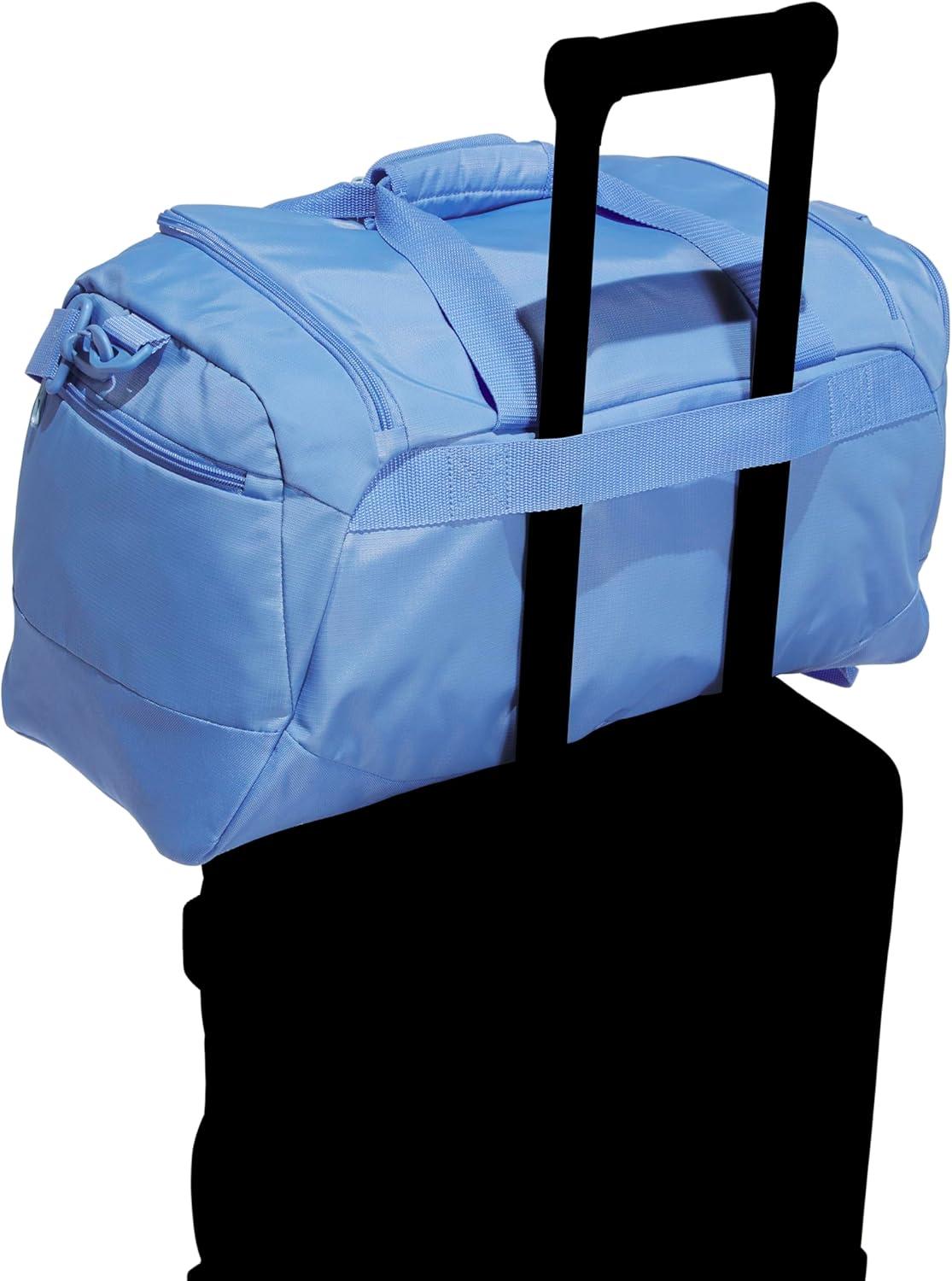 image:imageadidas Defender 5 Duffel Bag Premium Duffle for Sports Gym amp TravelBlue FusionGlow Blue