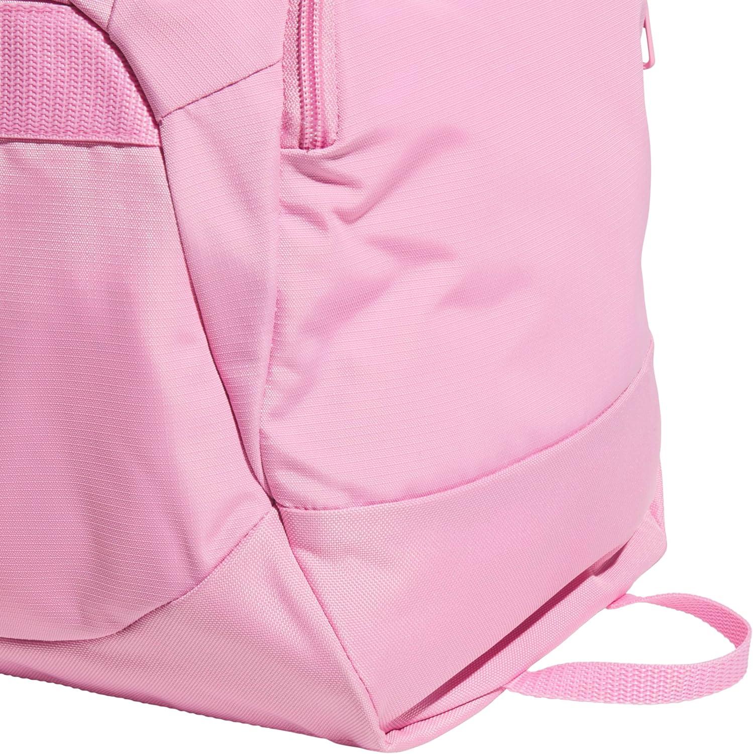 image:imageadidas Defender 5 Duffel Bag Premium Duffle for Sports Gym amp TravelTropic BloomClear Pink