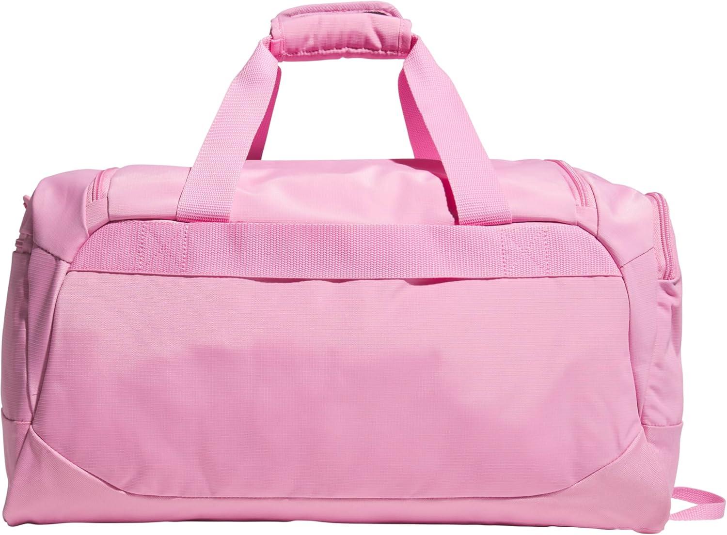 image:imageadidas Defender 5 Duffel Bag Premium Duffle for Sports Gym amp TravelTropic BloomClear Pink
