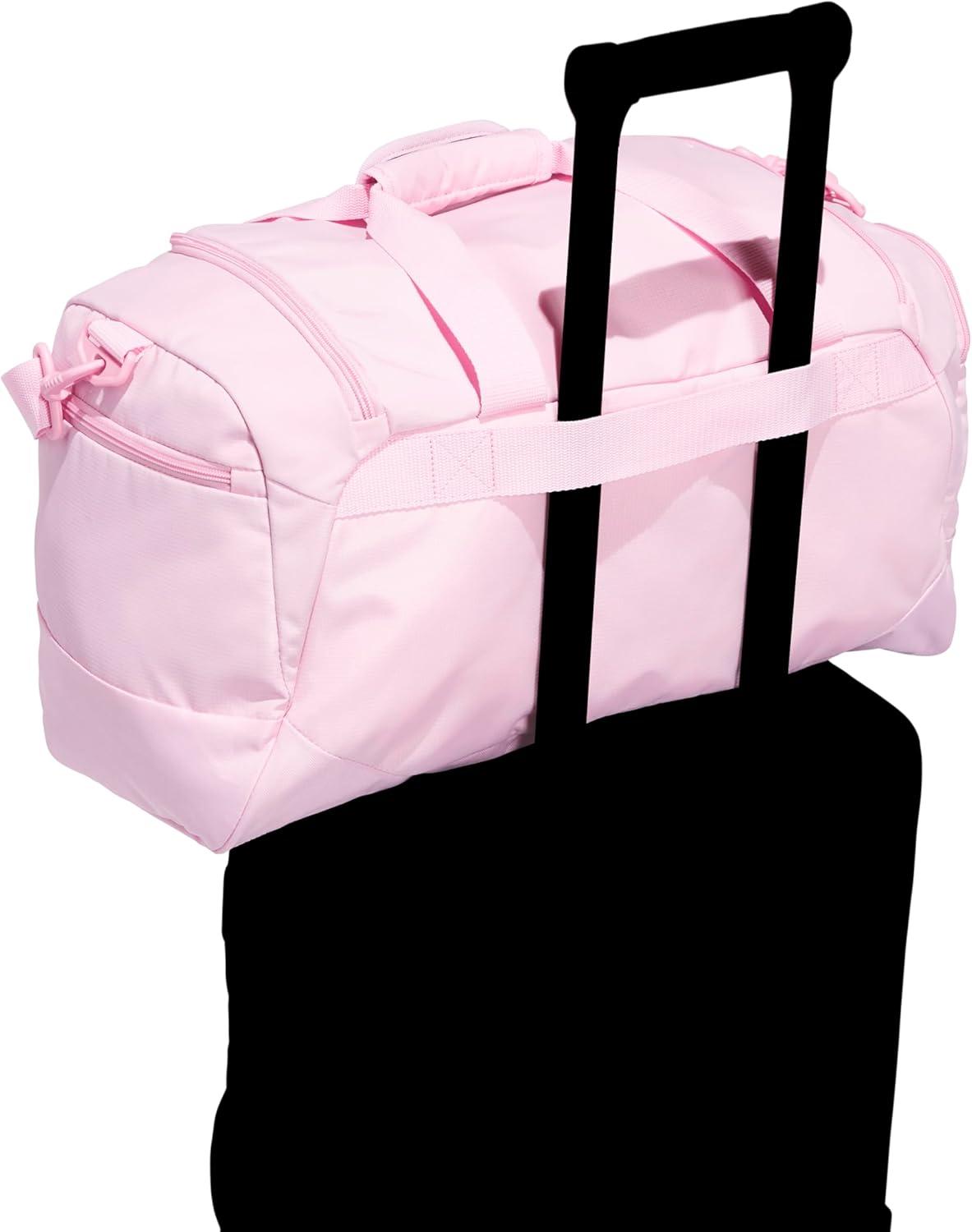 image:imageadidas Defender 5 Duffel Bag Premium Duffle for Sports Gym amp TravelTrue PinkWhite