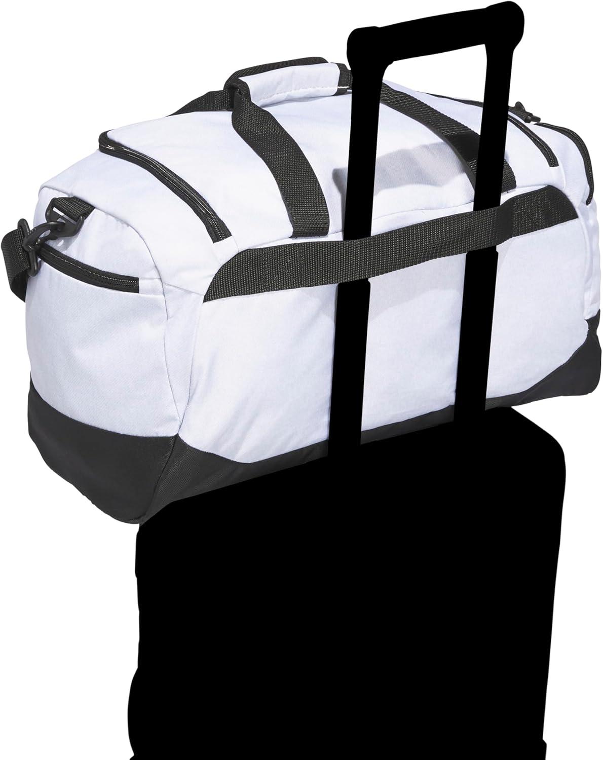 image:imageadidas Defender 5 Duffel Bag Premium Duffle for Sports Gym amp TravelTwill WhiteBlack
