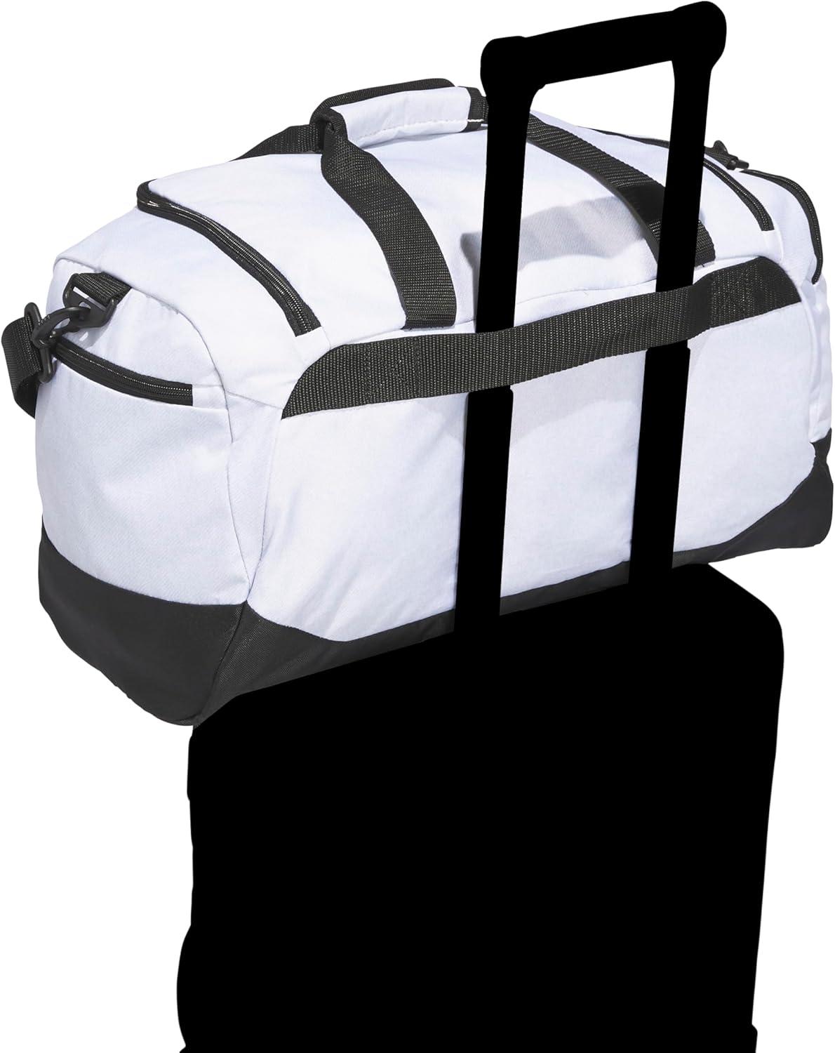 image:imageadidas Defender 5 Duffel Bag Premium Duffle for Sports Gym amp TravelTwill WhiteBlack