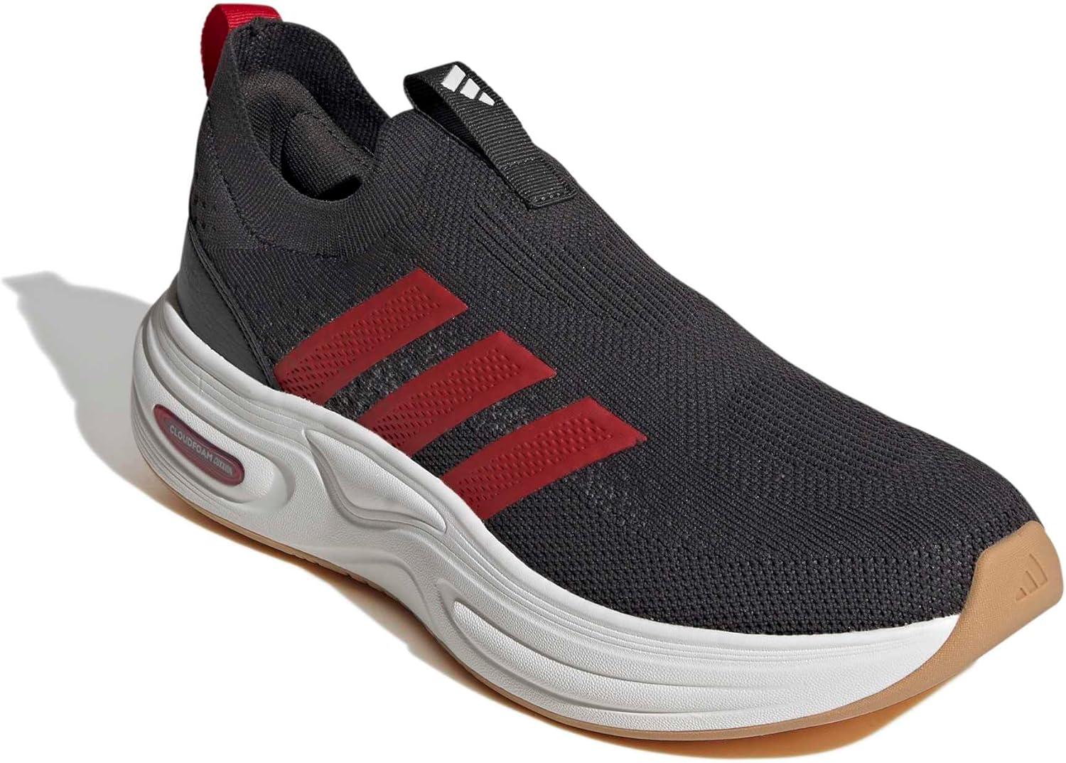 image:imageadidas Mens Cloudfoam Cuxxion SockCarbonBetter ScarletWhite