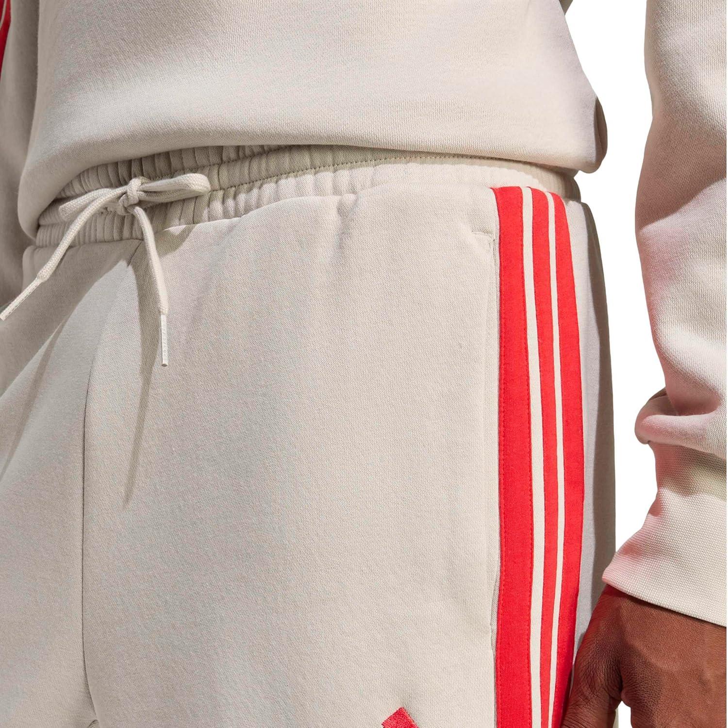 image:imageadidas Mens Essentials 3Stripes Fleece 9inch ShortsWonder AluminaPure Ruby