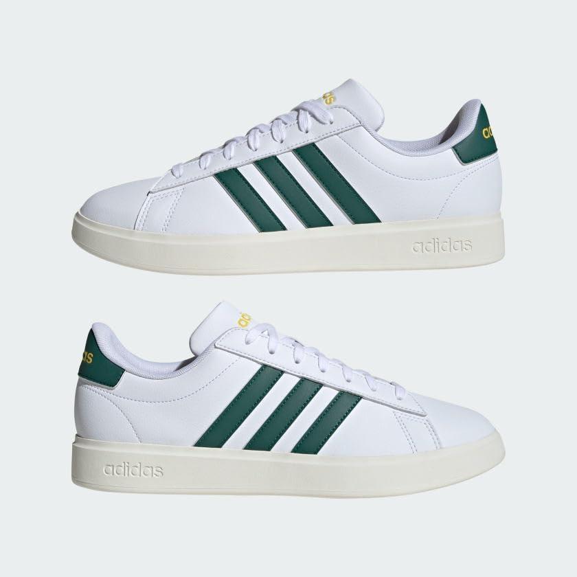 image:imageadidas Mens Grand Court 20 ShoeCloud WhiteCollegiate GreenUtility