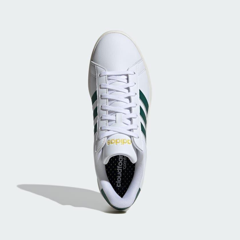 image:imageadidas Mens Grand Court 20 ShoeCloud WhiteCollegiate GreenUtility