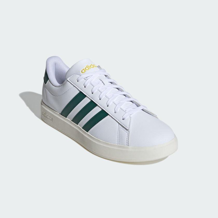 image:imageadidas Mens Grand Court 20 ShoeCloud WhiteCollegiate GreenUtility