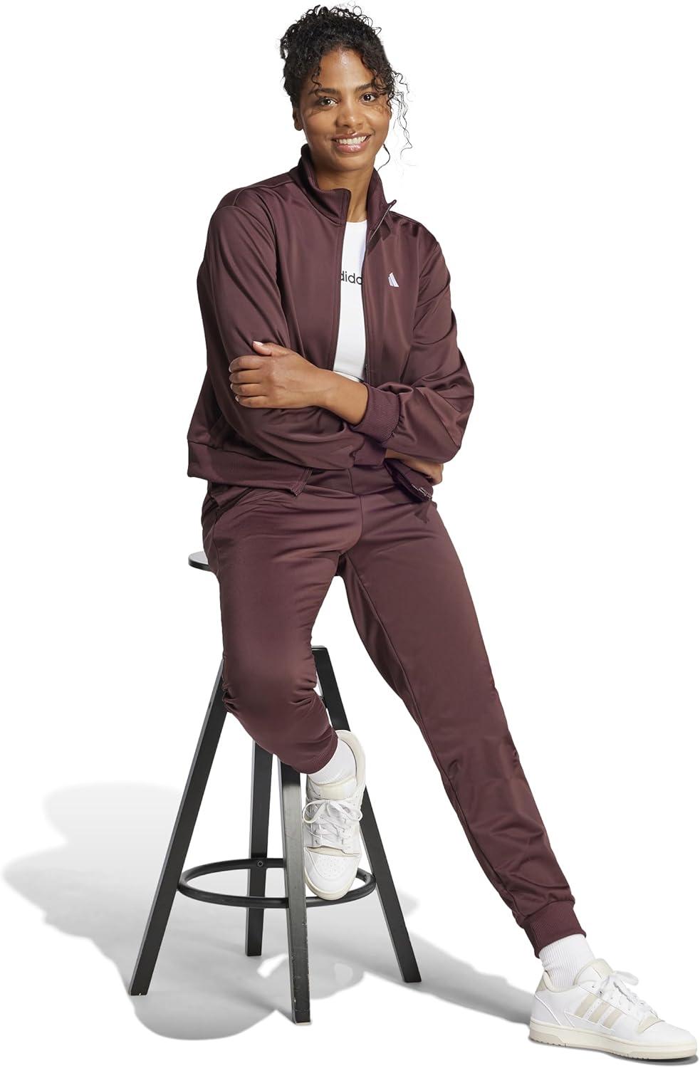 image:imageadidas Womens Essentials Feelcozy Track SuitAurora Ruby