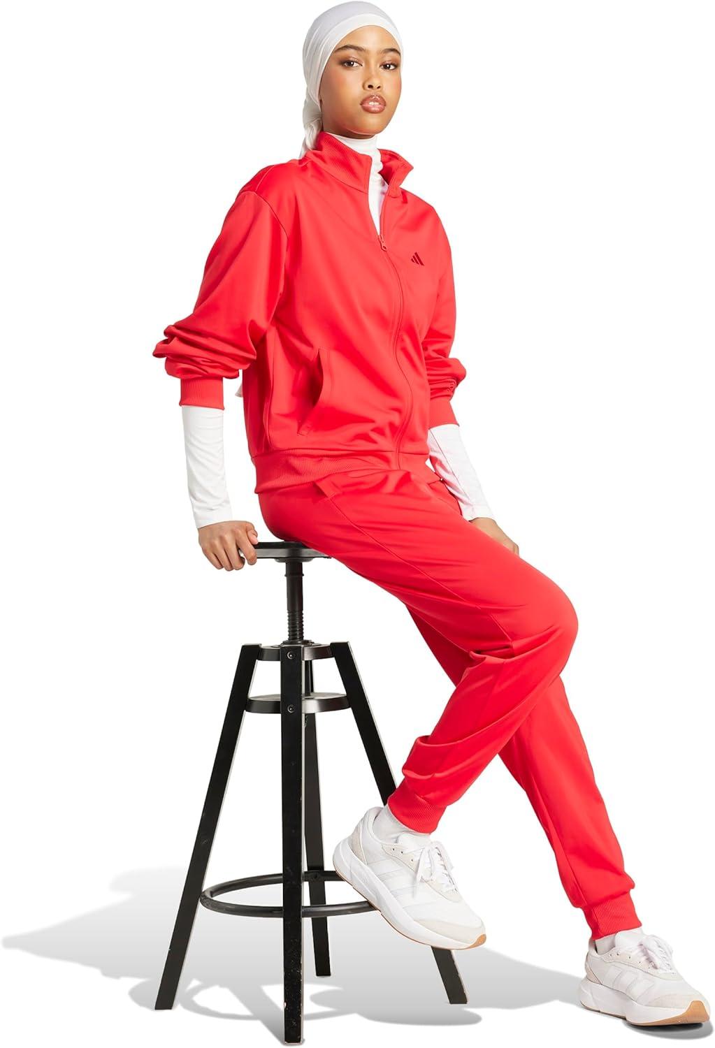 image:imageadidas Womens Essentials Feelcozy Track SuitPure Ruby