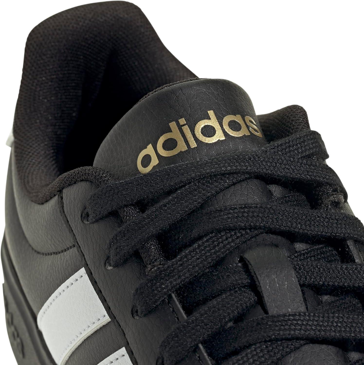 image:imageadidas Womens Streettalk Lace Up Sneakers Shoes Casual BlackBlackWhiteGold Metallic