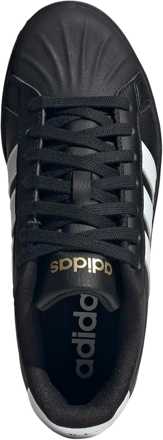 image:imageadidas Womens Streettalk Lace Up Sneakers Shoes Casual BlackBlackWhiteGold Metallic