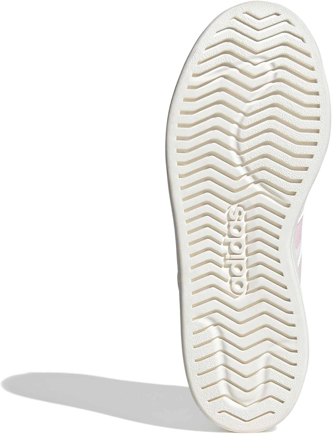 image:imageadidas Womens Streettalk Lace Up Sneakers Shoes Casual BlackWhiteClear PinkWhite