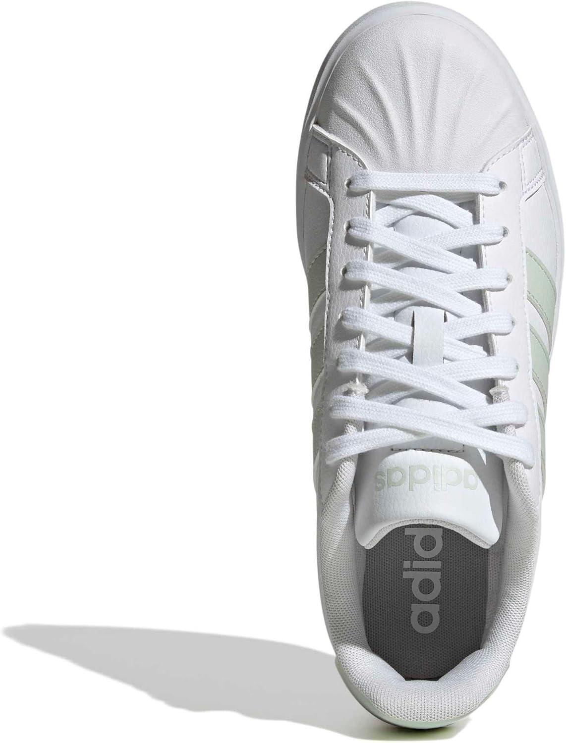 image:imageadidas Womens Streettalk Lace Up Sneakers Shoes Casual BlackWhiteLinen GreenWhite