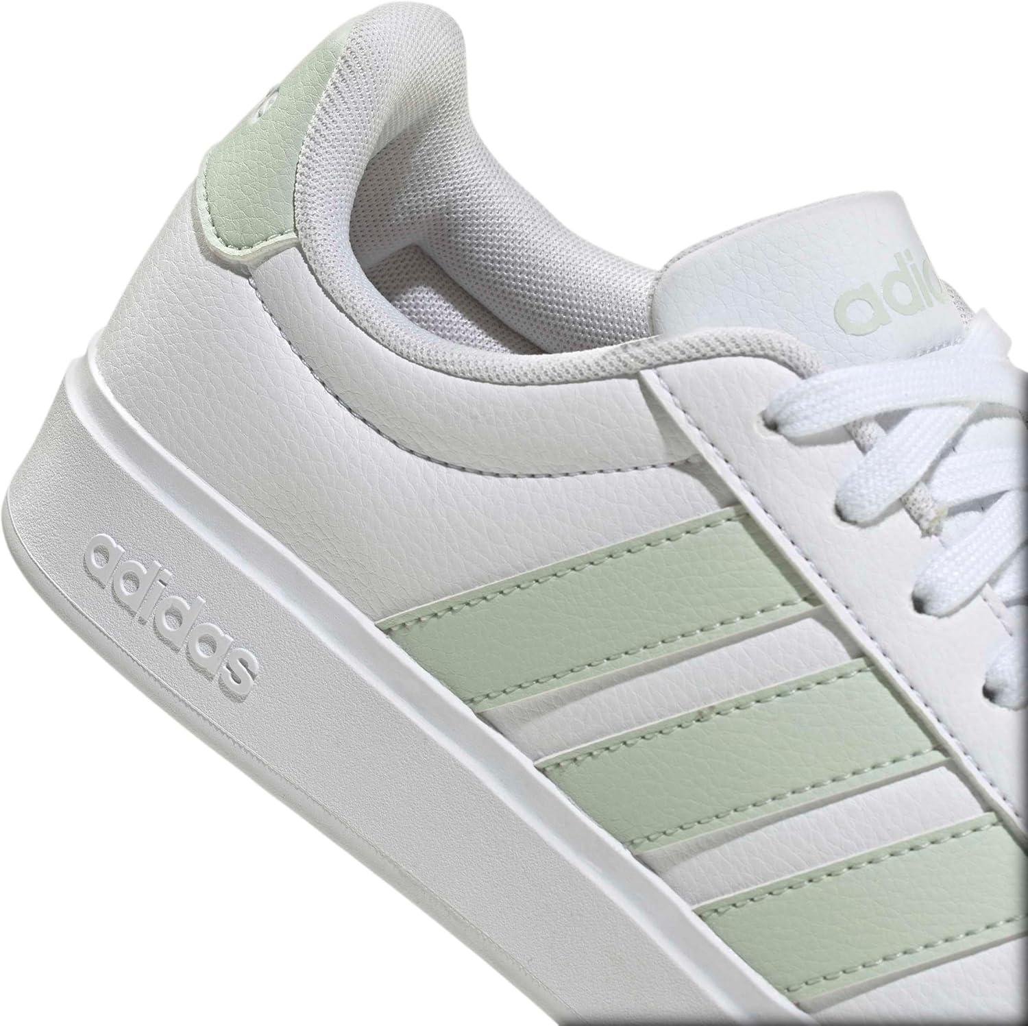 image:imageadidas Womens Streettalk Lace Up Sneakers Shoes Casual BlackWhiteLinen GreenWhite
