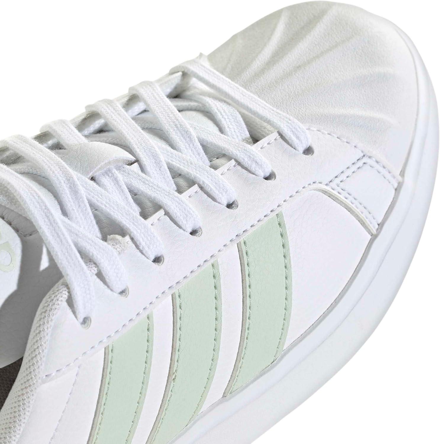 image:imageadidas Womens Streettalk Lace Up Sneakers Shoes Casual BlackWhiteLinen GreenWhite
