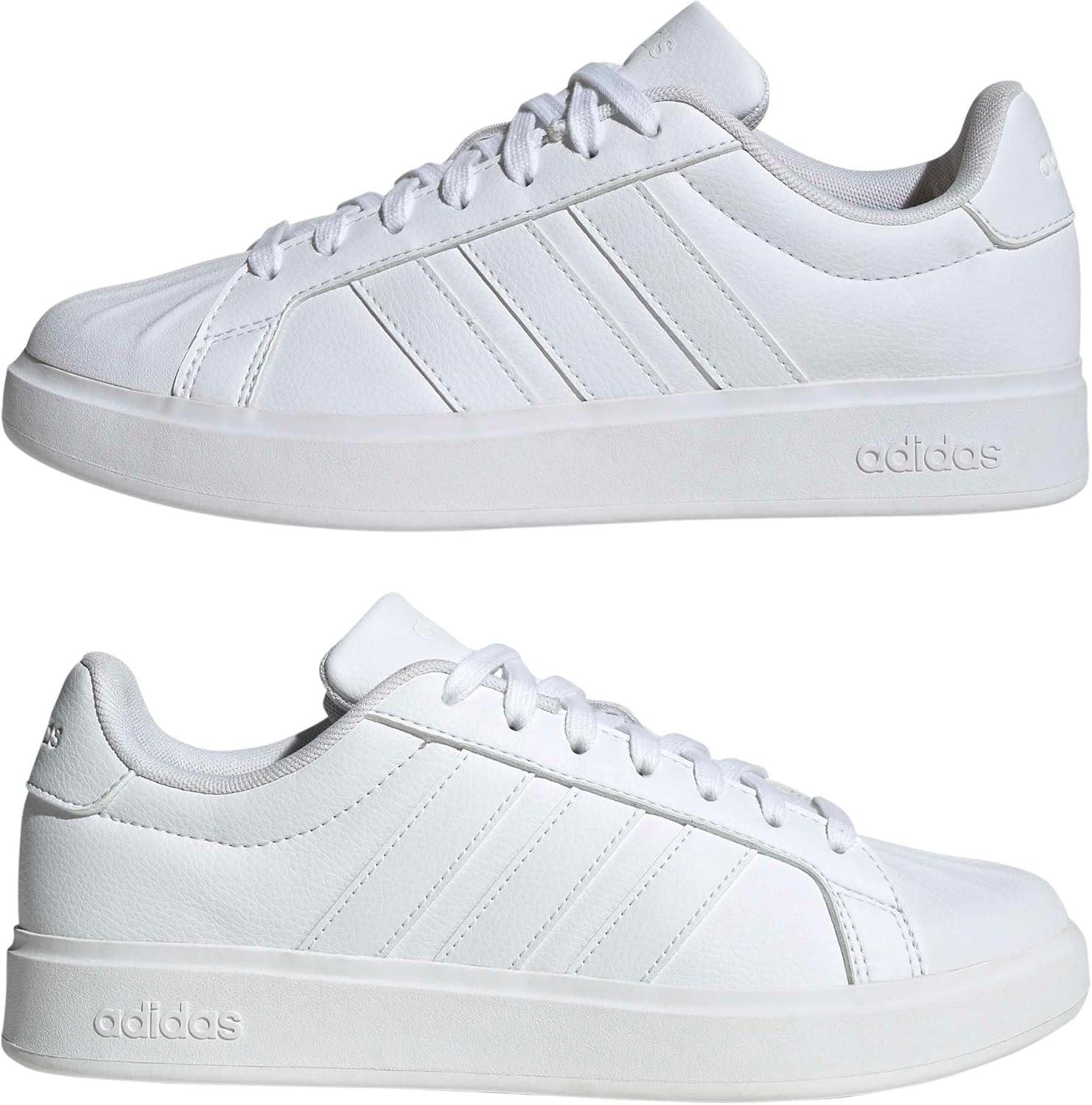 image:imageadidas Womens Streettalk Lace Up Sneakers Shoes Casual BlackWhiteWhiteWhite