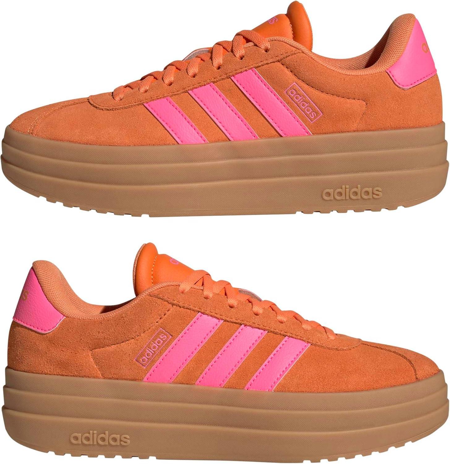 image:imageadidas Womens Vl Court Bold SneakerPure OrangeLucid PinkGum