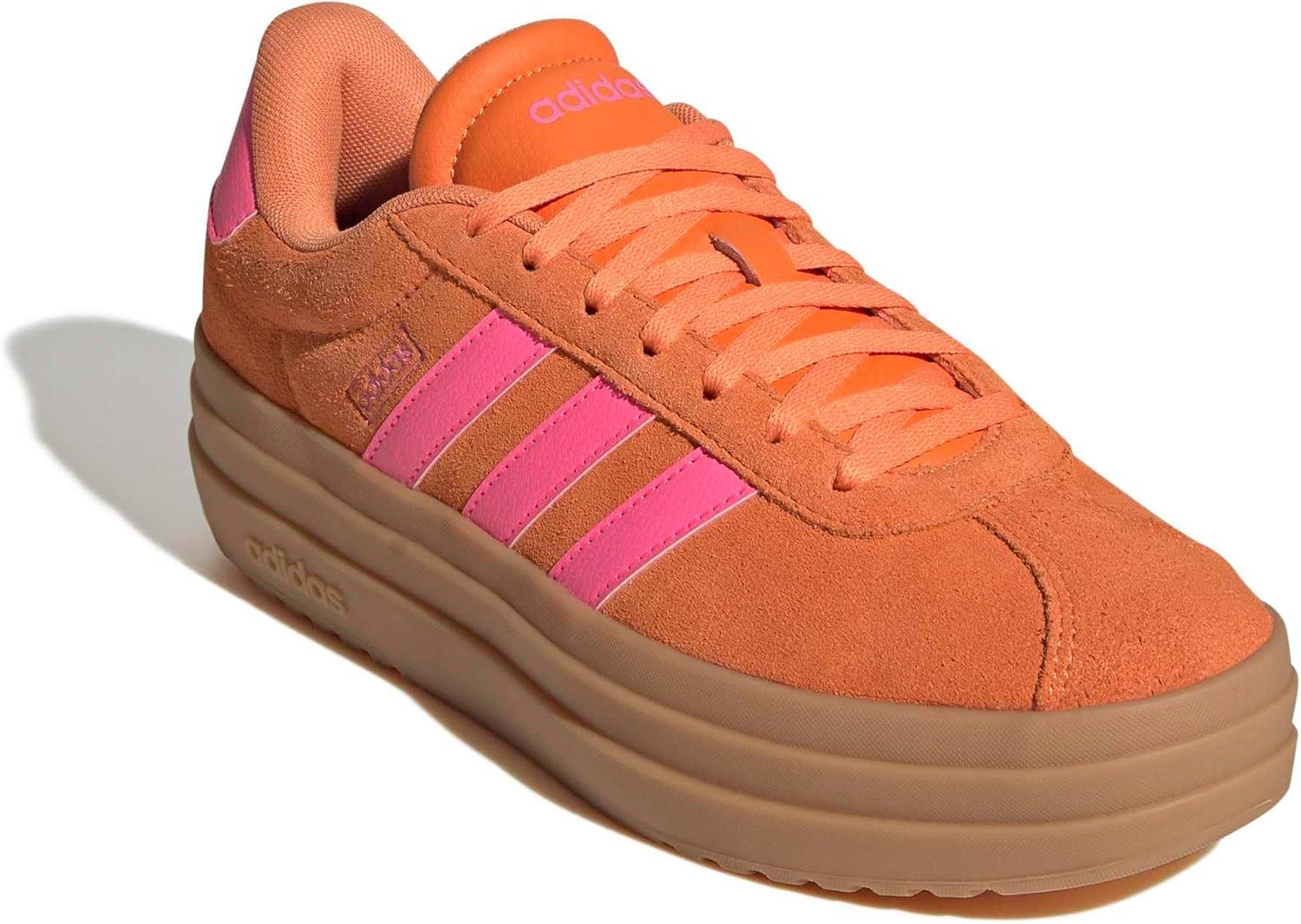 image:imageadidas Womens Vl Court Bold SneakerPure OrangeLucid PinkGum