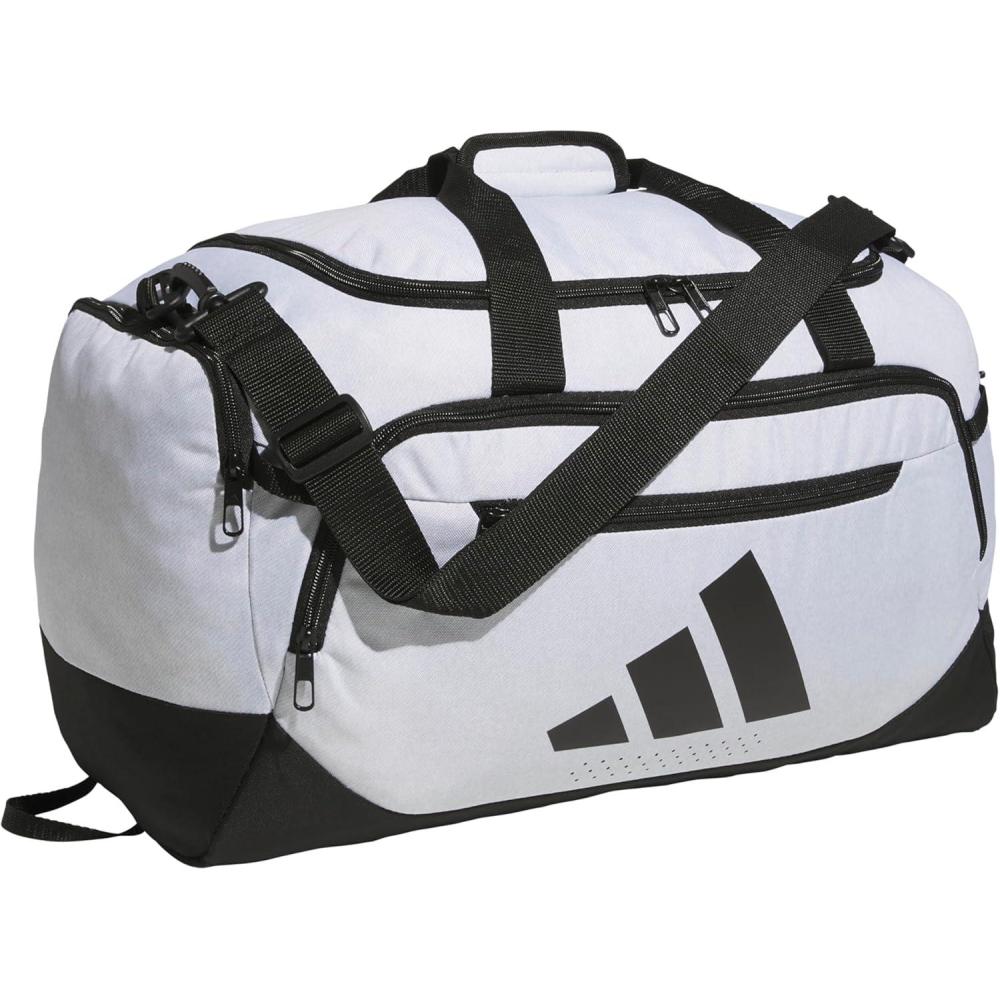 image:imageadidas Defender 5 Duffel Bag Premium Duffle for Sports Gym amp TravelTwill WhiteBlack