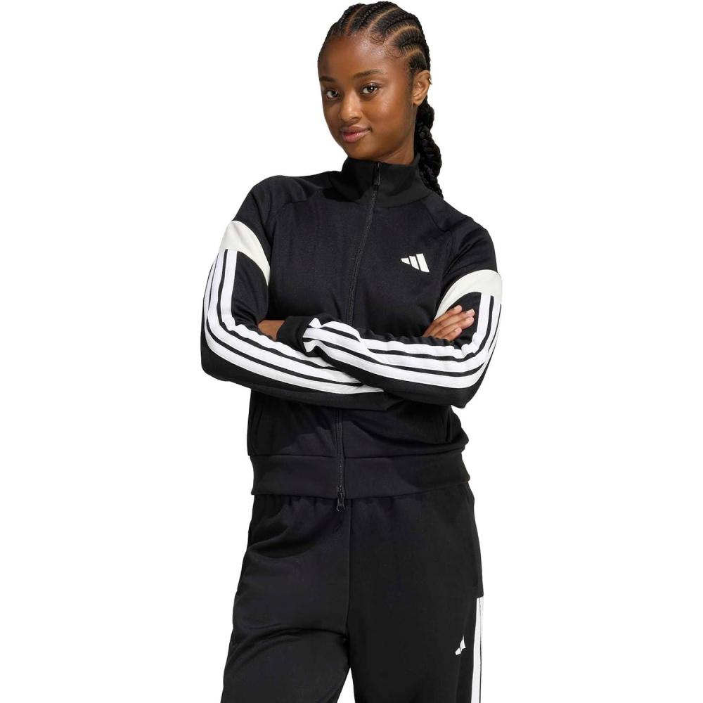 image:imageadidas Womens House of Tiro Nations Pack Track TopBlackOff WhiteWhite