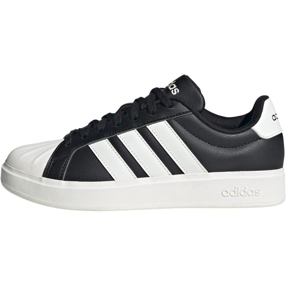 image:imageadidas Womens Streettalk Lace Up Sneakers Shoes Casual BlackBlackWhiteBlack
