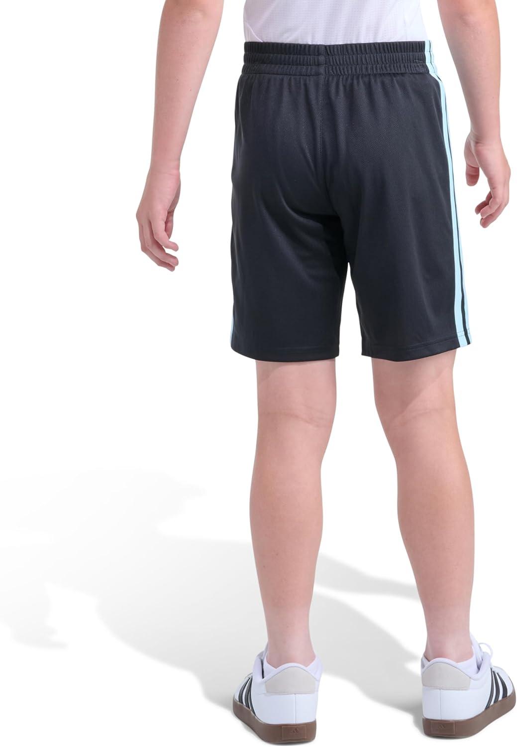 image:imageadidas Boys Active Sports Athletic Mesh ShortsBlack With Blue