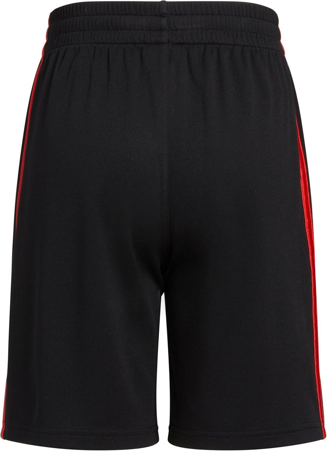 image:imageadidas Boys Active Sports Athletic Mesh ShortsBlackRed