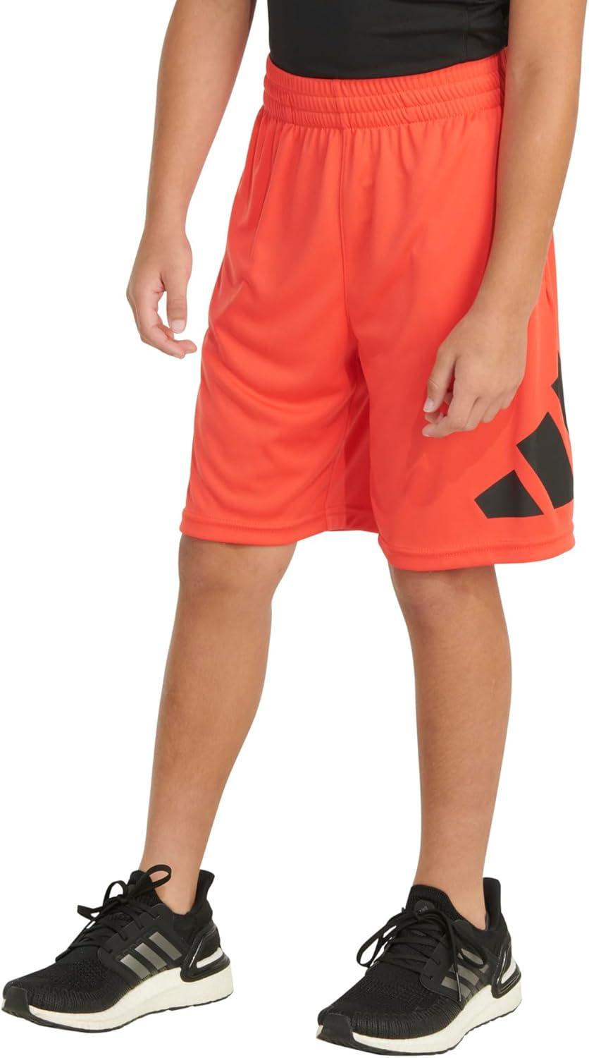 image:imageadidas Boys Elastic Waistband Performance ShortsBright Red
