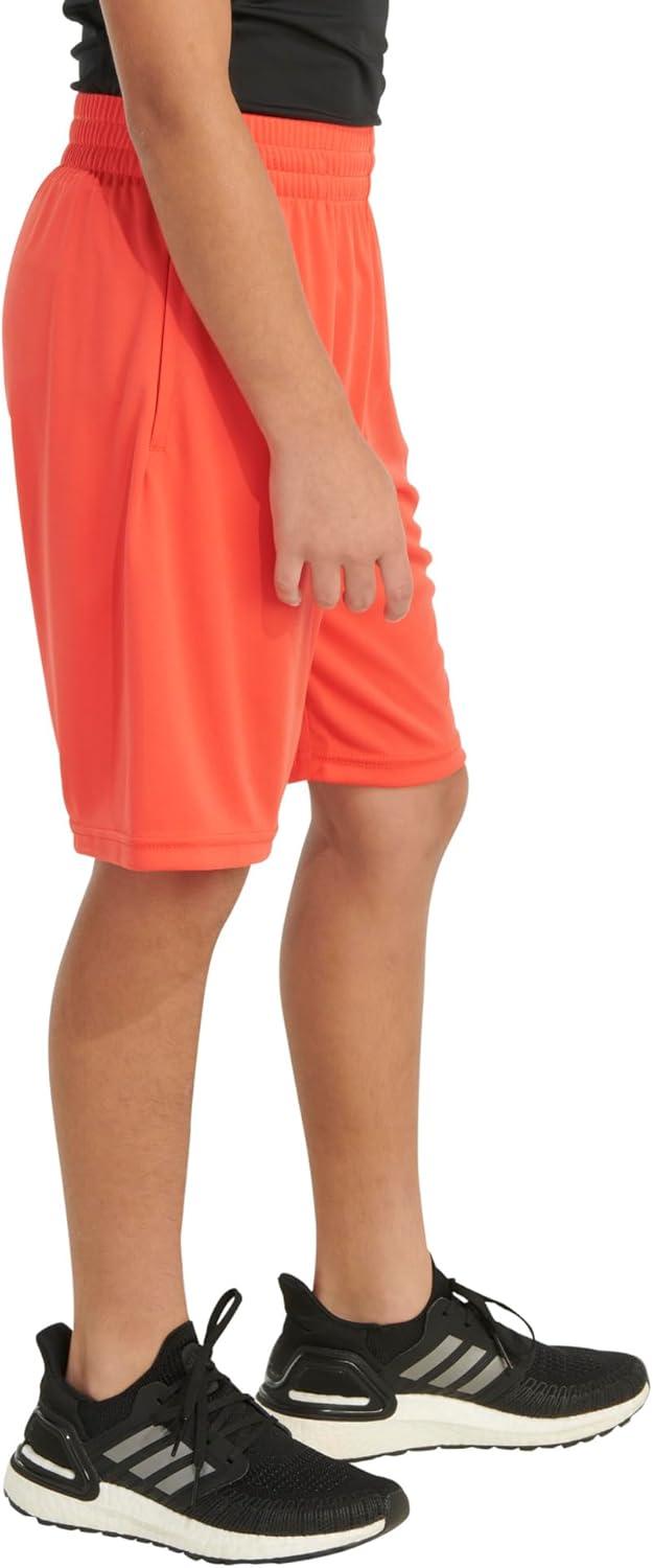 image:imageadidas Boys Elastic Waistband Performance ShortsBright Red
