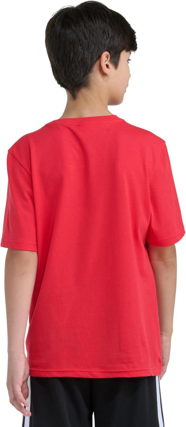 image:imageadidas Boys Short Sleeve Sport Graphic Tee ShirtPure Ruby Bb