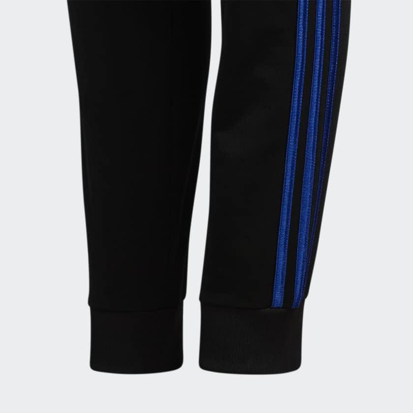 image:imageadidas Boys Tricot CLR Joggers 21 ToddlerLittle KidsBlack With Bold Blue