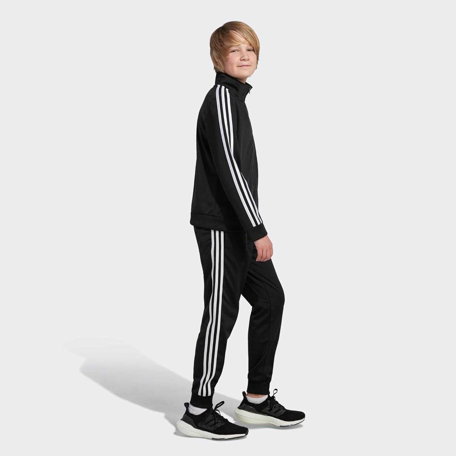 image:imageadidas Boys Tricot CLR Joggers 21 ToddlerLittle KidsIconic Adi Black