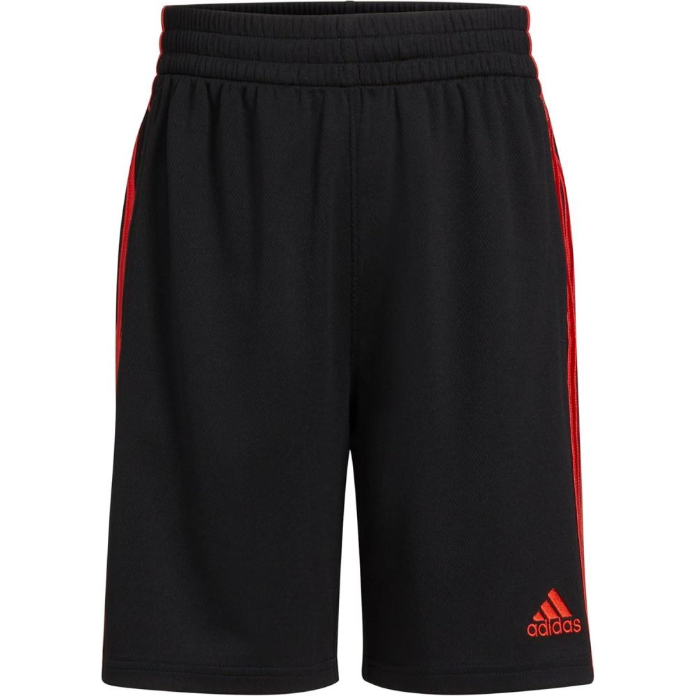 image:imageadidas Boys Active Sports Athletic Mesh ShortsBlackRed