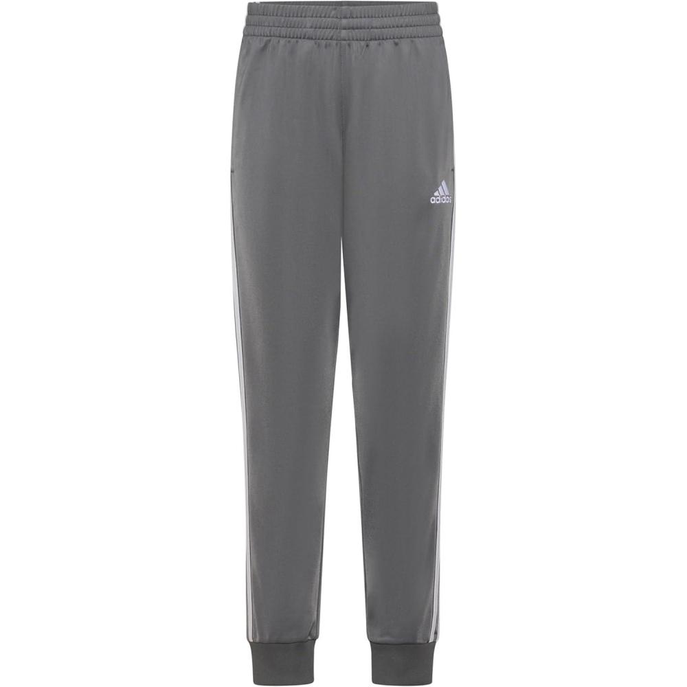 image:imageadidas Boys Tricot CLR Joggers 21 ToddlerLittle KidsDark Grey Five