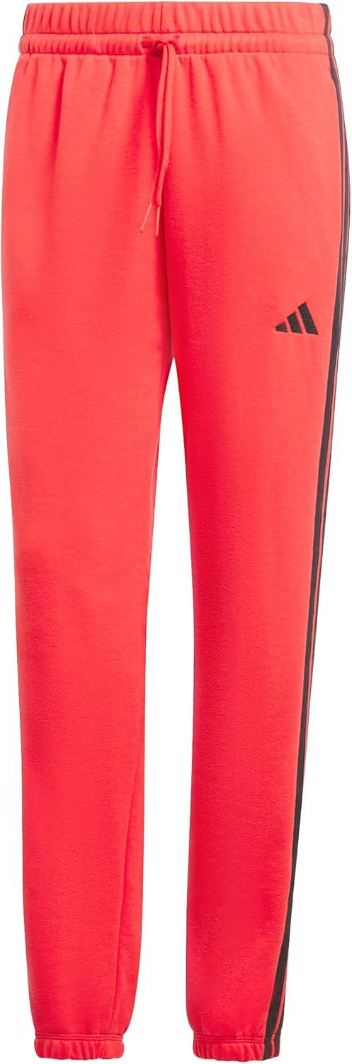 image:imageadidas Womens Essentials 3Stripes French Terry Cuffed PantsPure RubyBlack