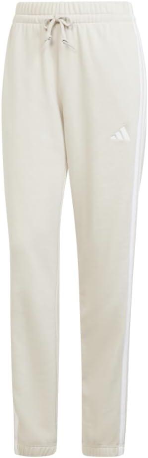 image:imageadidas Womens Essentials 3Stripes French Terry Cuffed PantsWonder AluminaWhite