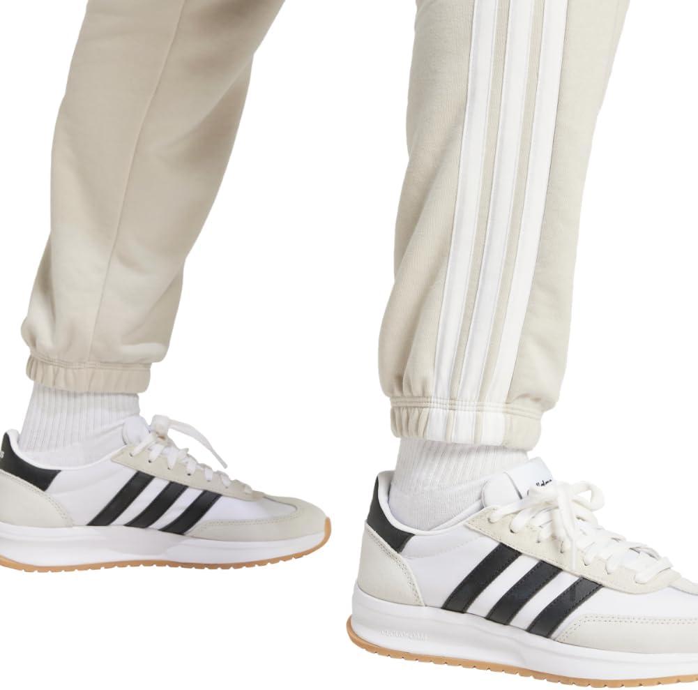 image:imageadidas Womens Essentials 3Stripes French Terry Cuffed PantsWonder AluminaWhite