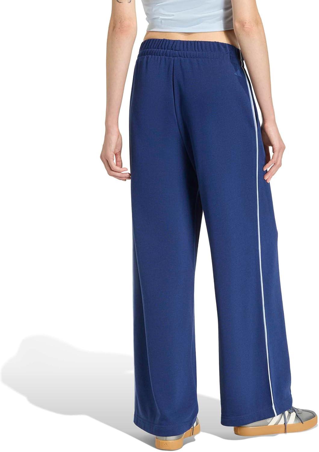 image:imageadidas Womens Seasonal Essentials Colorpop with Embroidered Graphic PantsDark BlueWhite