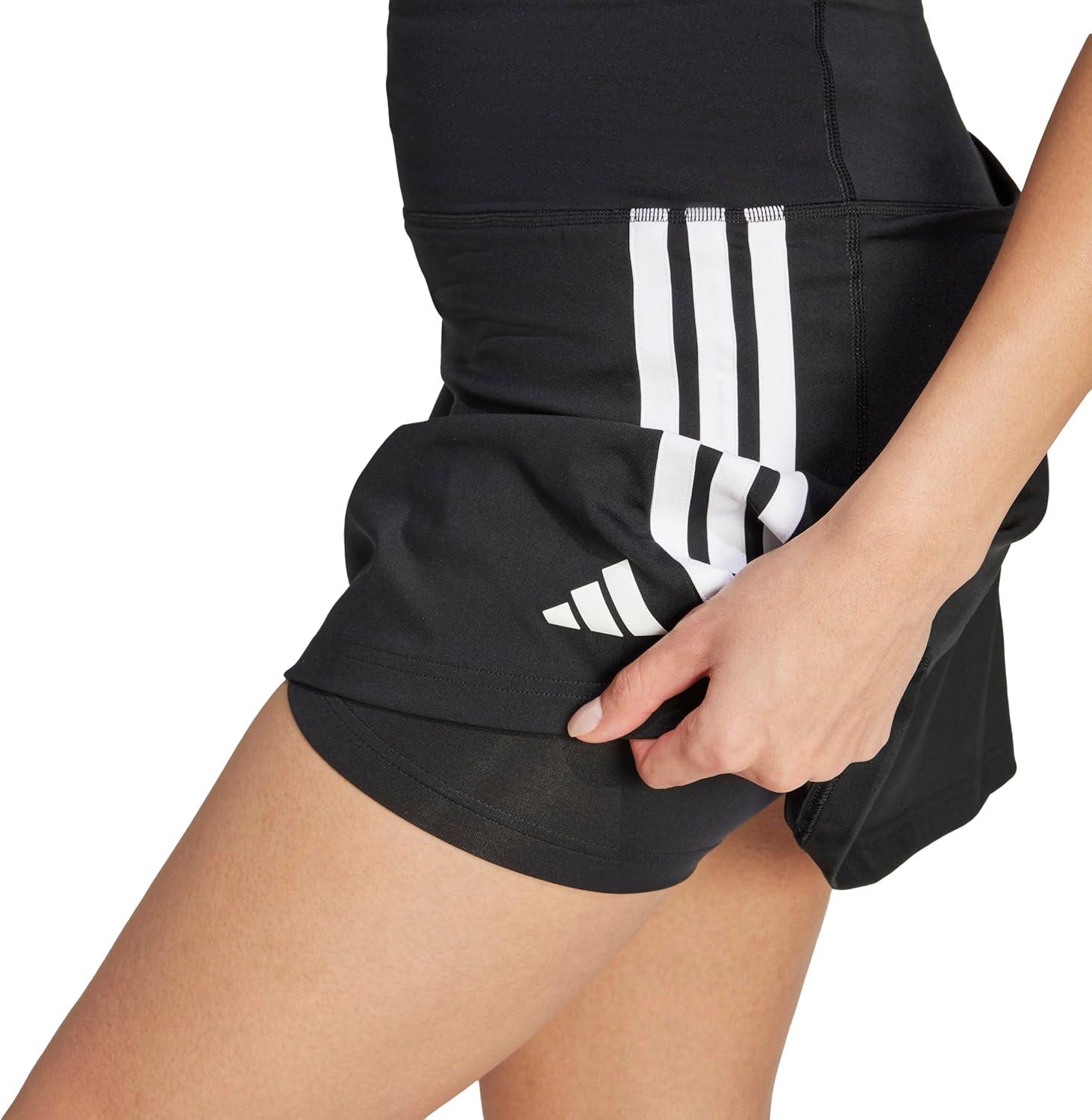 image:imageadidas Womens Train Essentials 3Stripes SkortBlackWhite