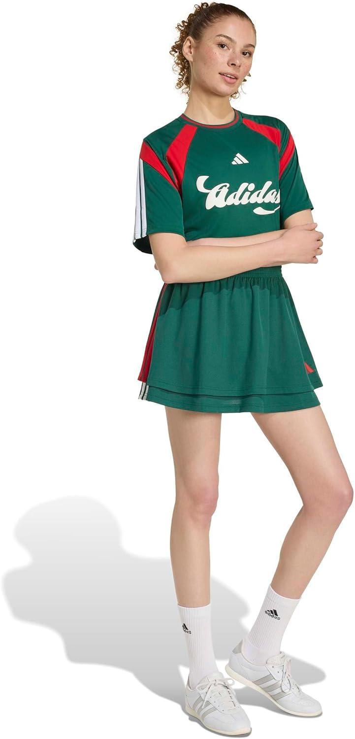 image:imageadidas Womens World Cup ApparelTeam Dark GreenBetter ScarletWhite