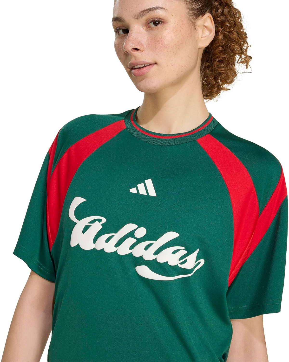 image:imageadidas Womens World Cup ApparelTeam Dark GreenBetter ScarletWhite