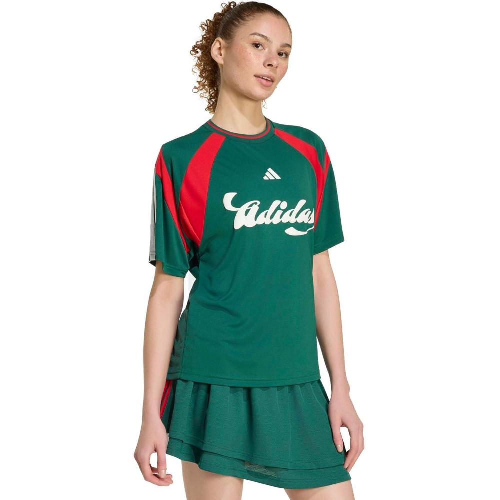 image:imageadidas Womens World Cup ApparelTeam Dark GreenBetter ScarletWhite
