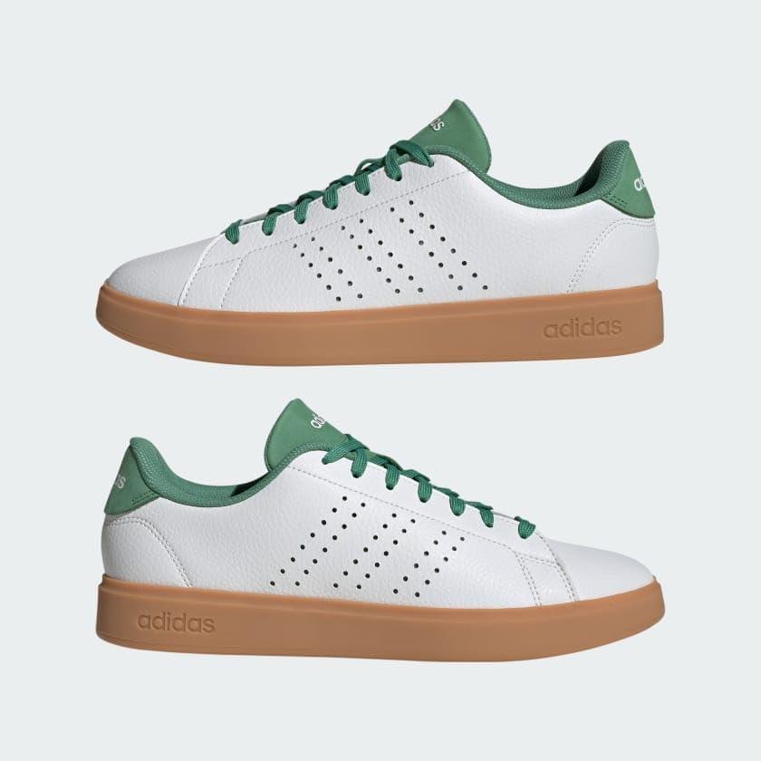 image:imageadidas Kids Advantage 2 SneakersCore WhitePreloved GreenPreloved G