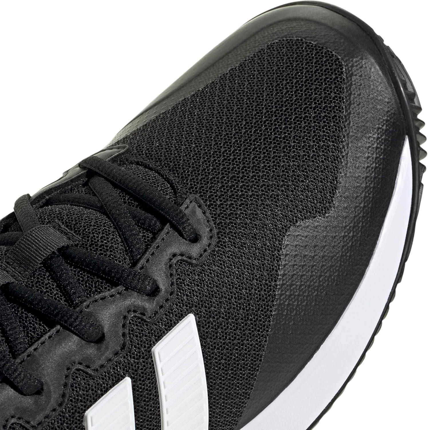 image:imageadidas Mens Gamecourt 2 Tennis ShoesBlackWhiteSilver Metallic