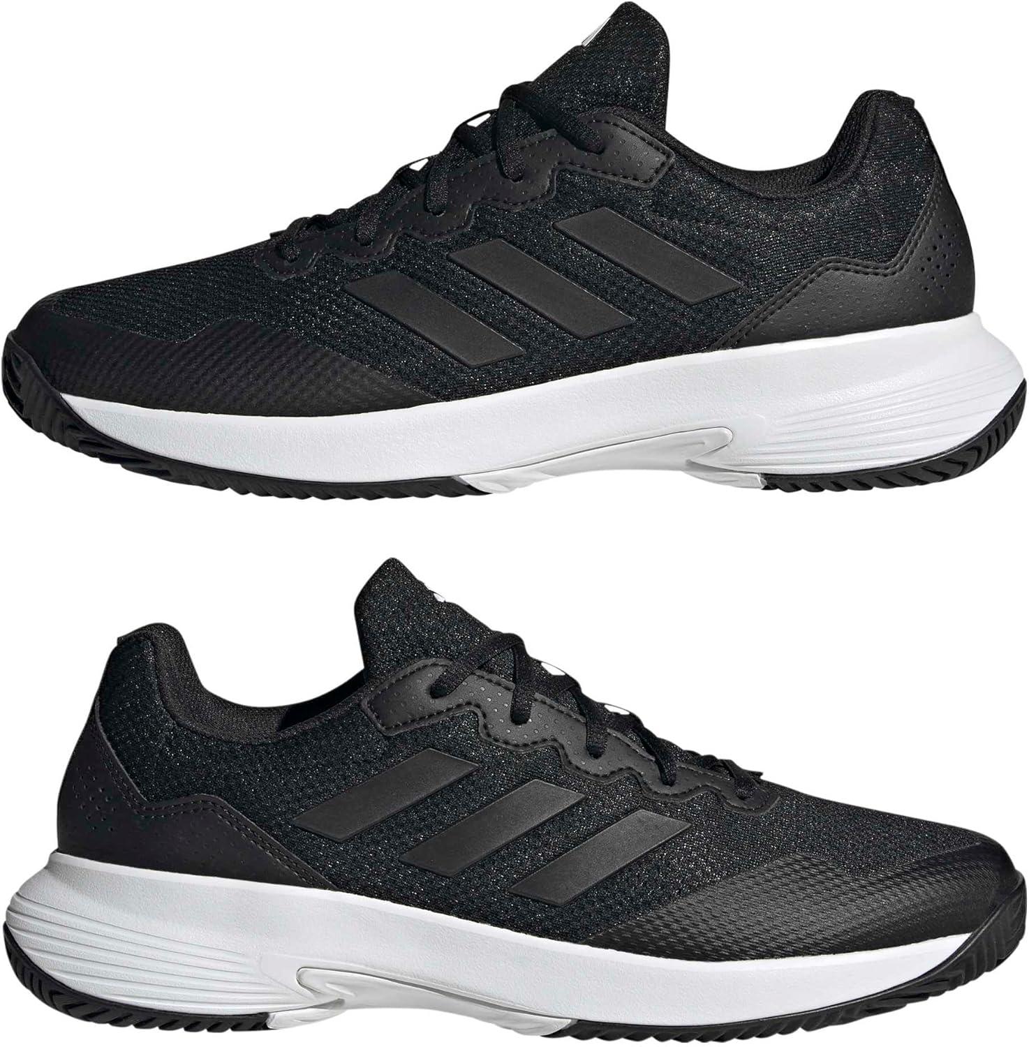 image:imageadidas Mens Gamecourt 2 Tennis ShoesCore BlackCore BlackGrey Four