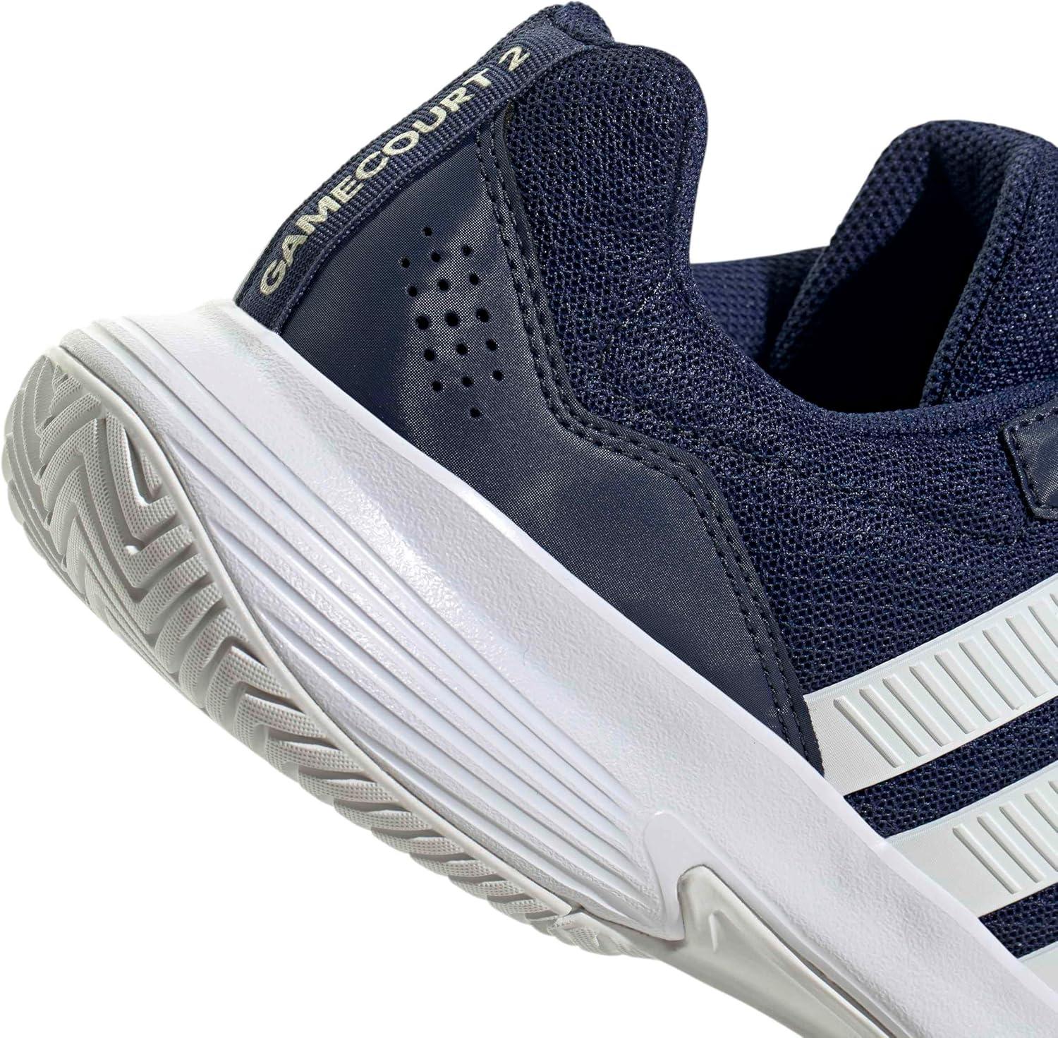 image:imageadidas Mens Gamecourt 2 Tennis ShoesDark BlueWhiteCyber Metallic