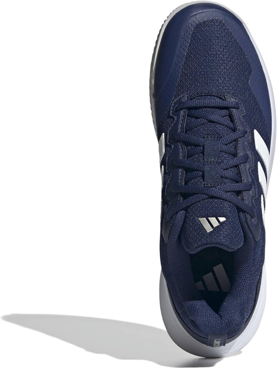 image:imageadidas Mens Gamecourt 2 Tennis ShoesDark BlueWhiteCyber Metallic