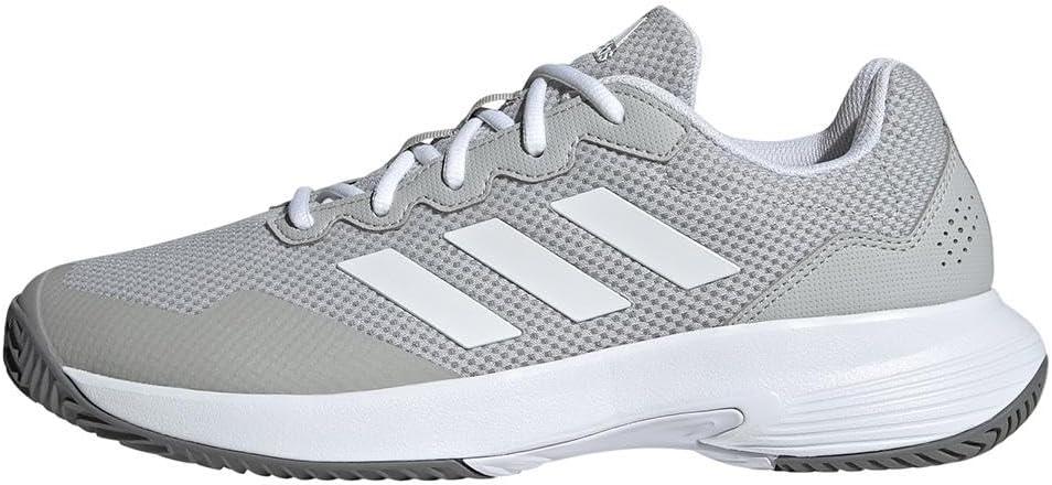 image:imageadidas Mens Gamecourt 2 Tennis ShoesGreyWhiteGrey